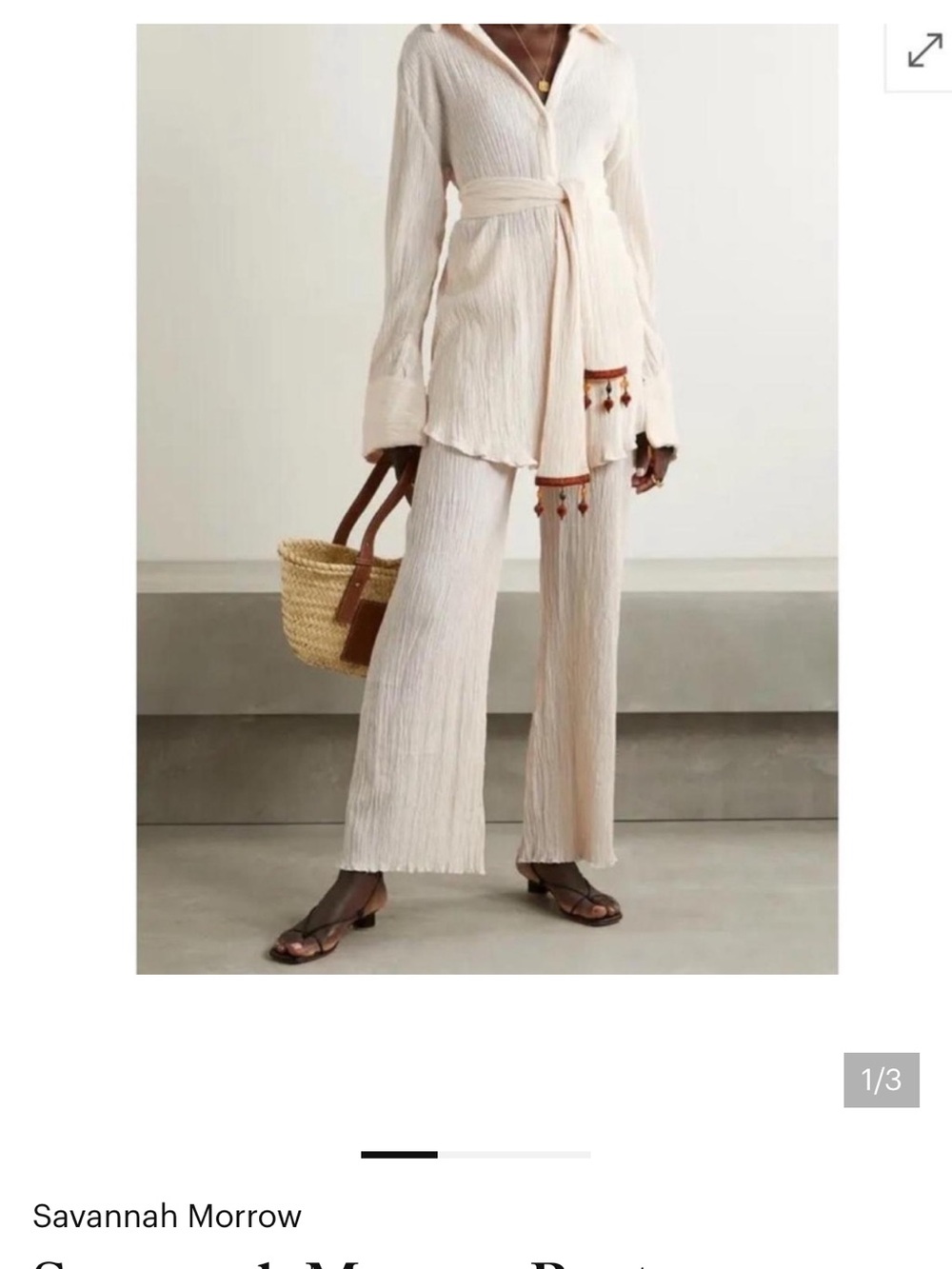 Savannah Morrow Organic Cotton Pants GUC